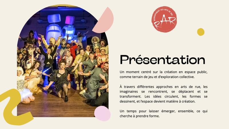 Approche en arts de rue